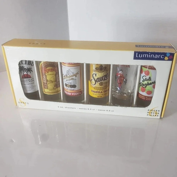 Luminarc set of 6 2oz Shooters,New  in Box. - Picture 1 of 5